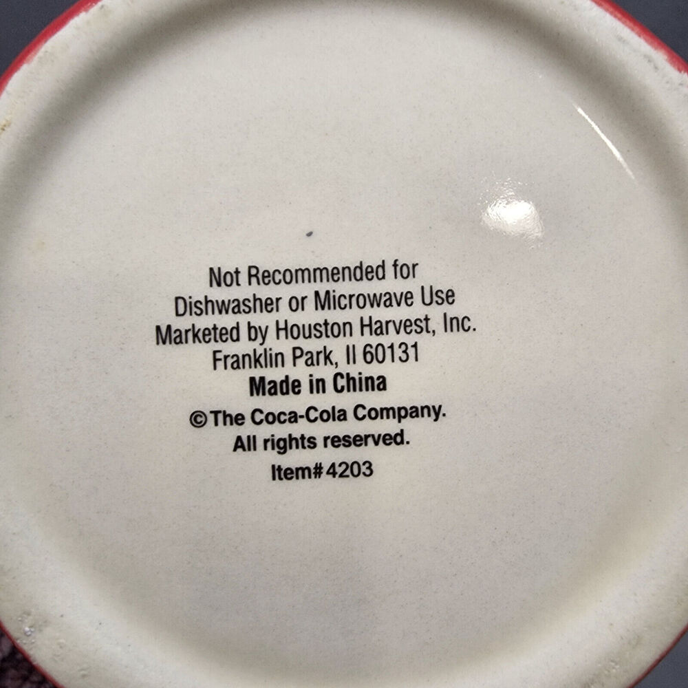 COCA-COLA COKE CHRISTMAS ORNAMENT SNOWFLAKE VINTAGE CERAMIC COOKIE JAR - Picture 5 of 7